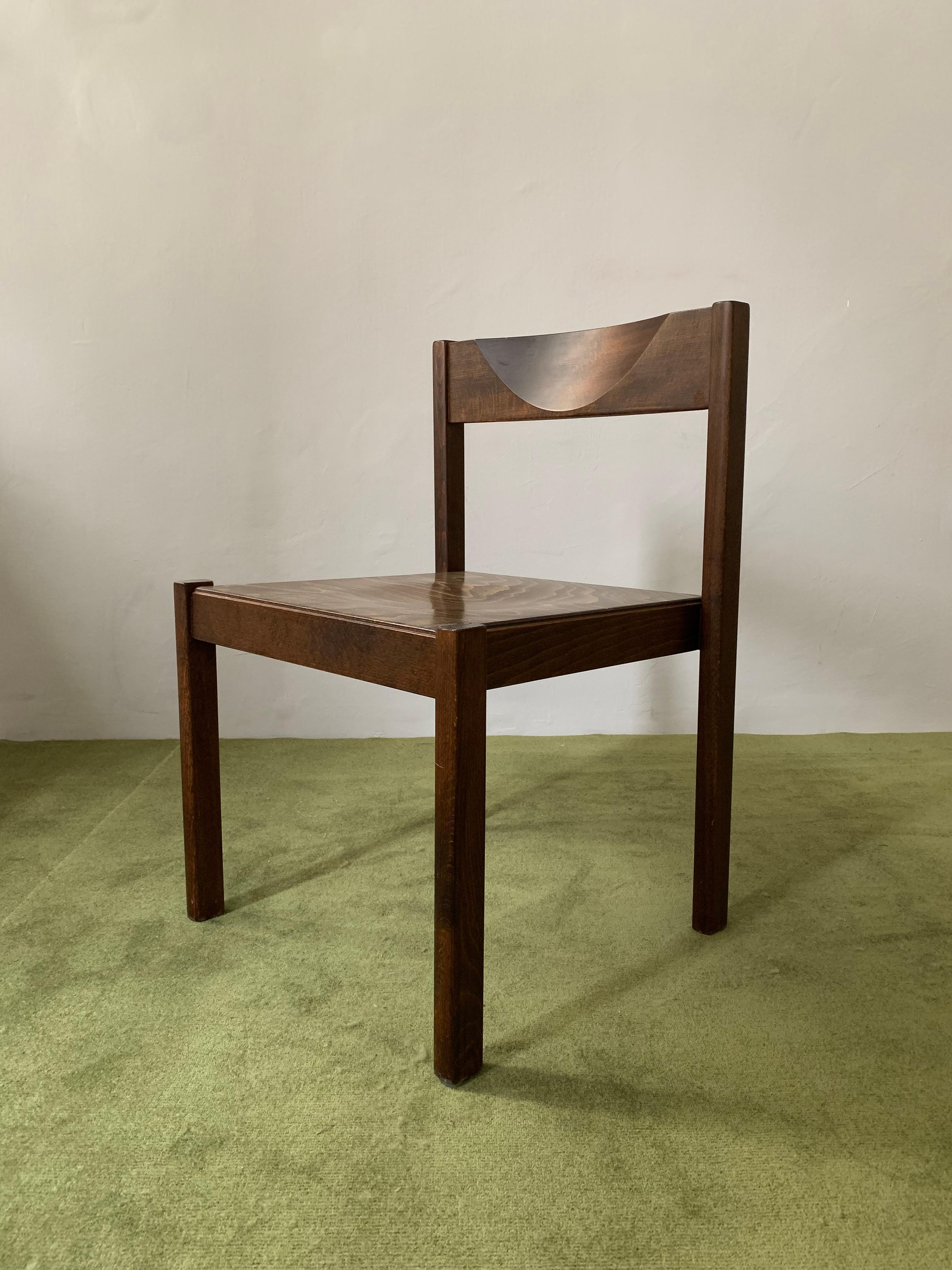 Mid-20th Century  Set of 4 Santo Chairs by Edlef Bandixen for Dietiker Switzerland 1969  For Sale