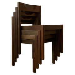 Set of 4 Santo Chairs by Edlef Bandixen for Dietiker Switzerland 1969