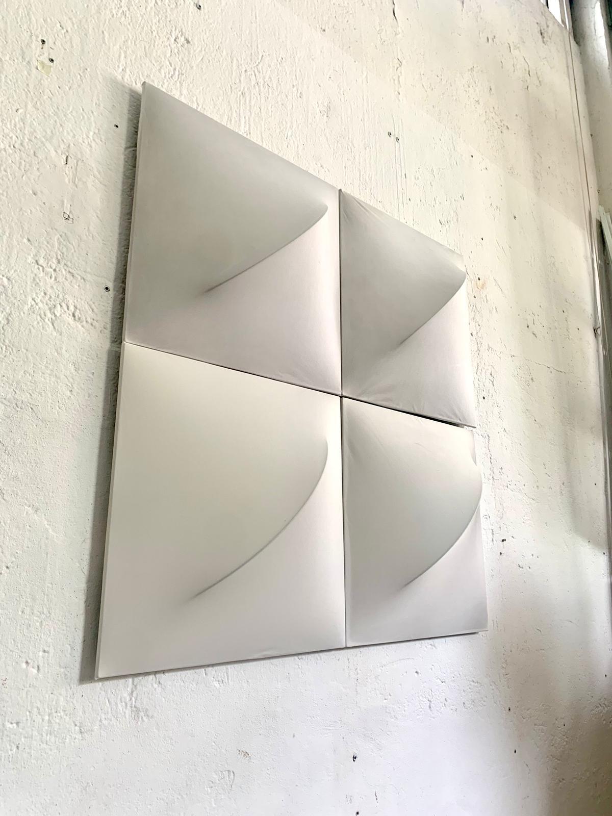 Set of 4 “Saori” wall or ceiling lamps by Kazuhide Takahama for Sirrah, 1970s en Bueno estado para la venta en Milano, IT
