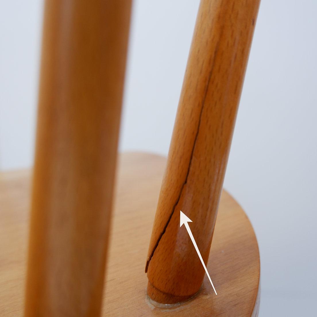 Wood Set of 4 Scandinavian chairs from the 50s/60s For Sale