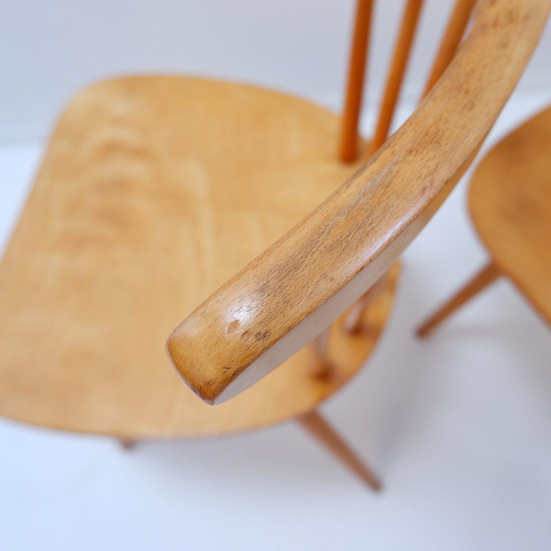 Set of 4 Scandinavian chairs from the 50s/60s For Sale 2