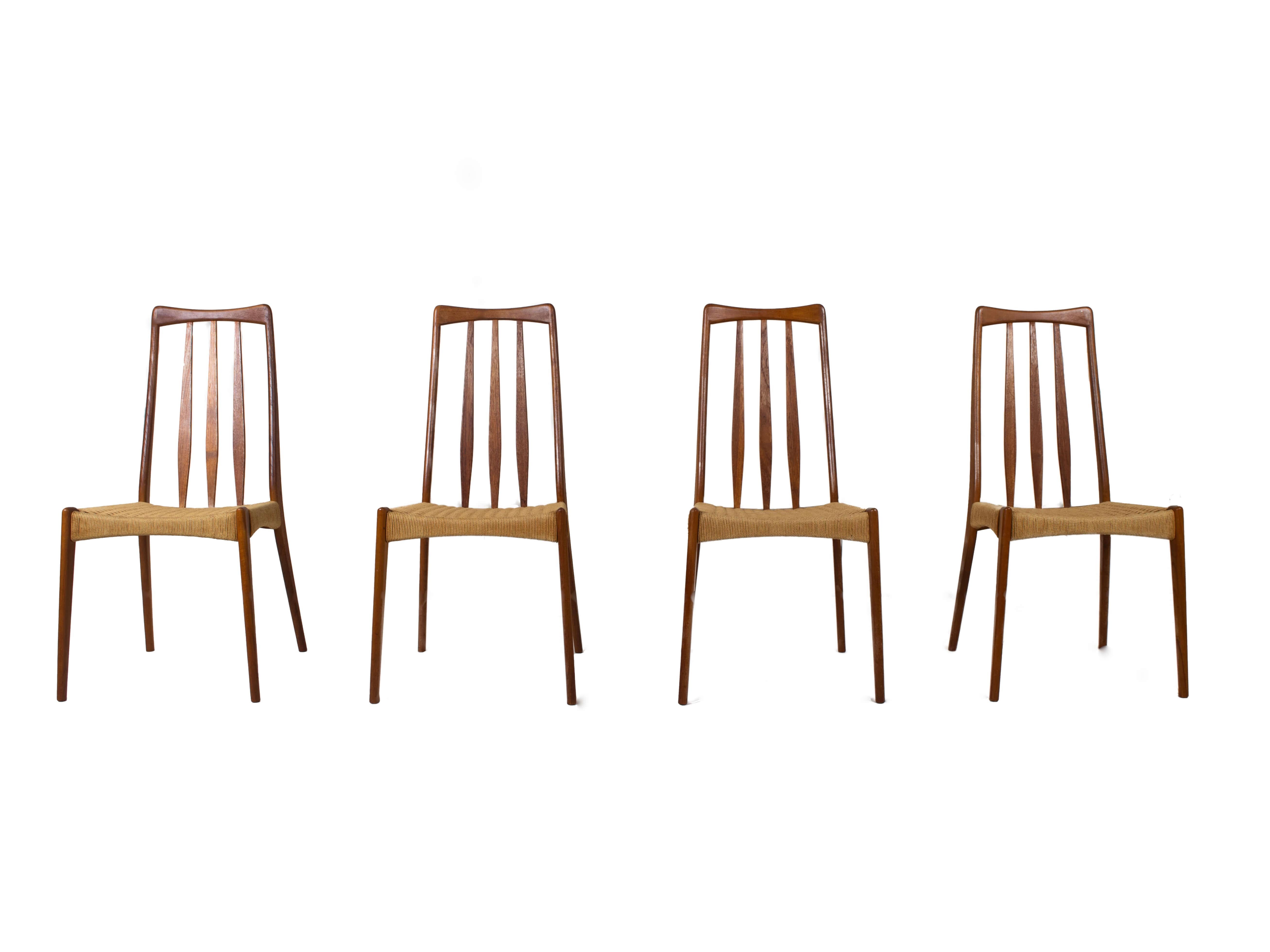 scandinavian design teak dining chairs