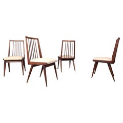 Set di 4 sedie da pranzo scandinave, anni '60