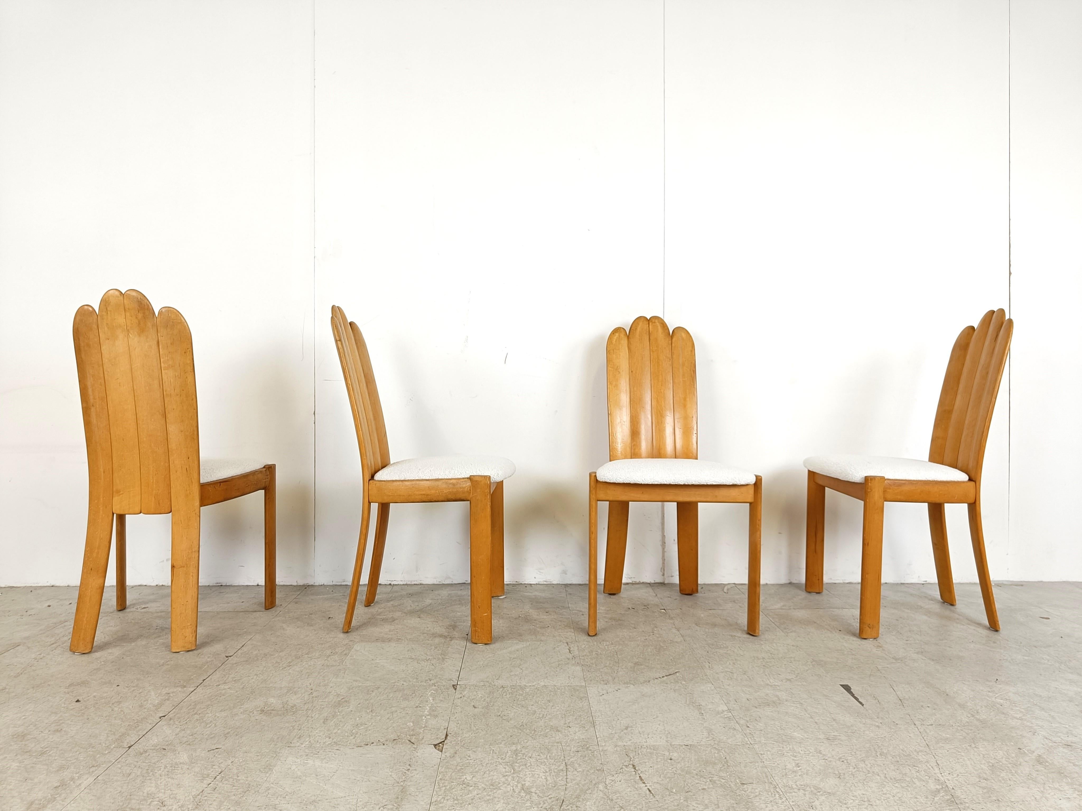 Set of 4 scandinavian dining chairs by Vamdrup Stolefabrik, 1960s For Sale 1