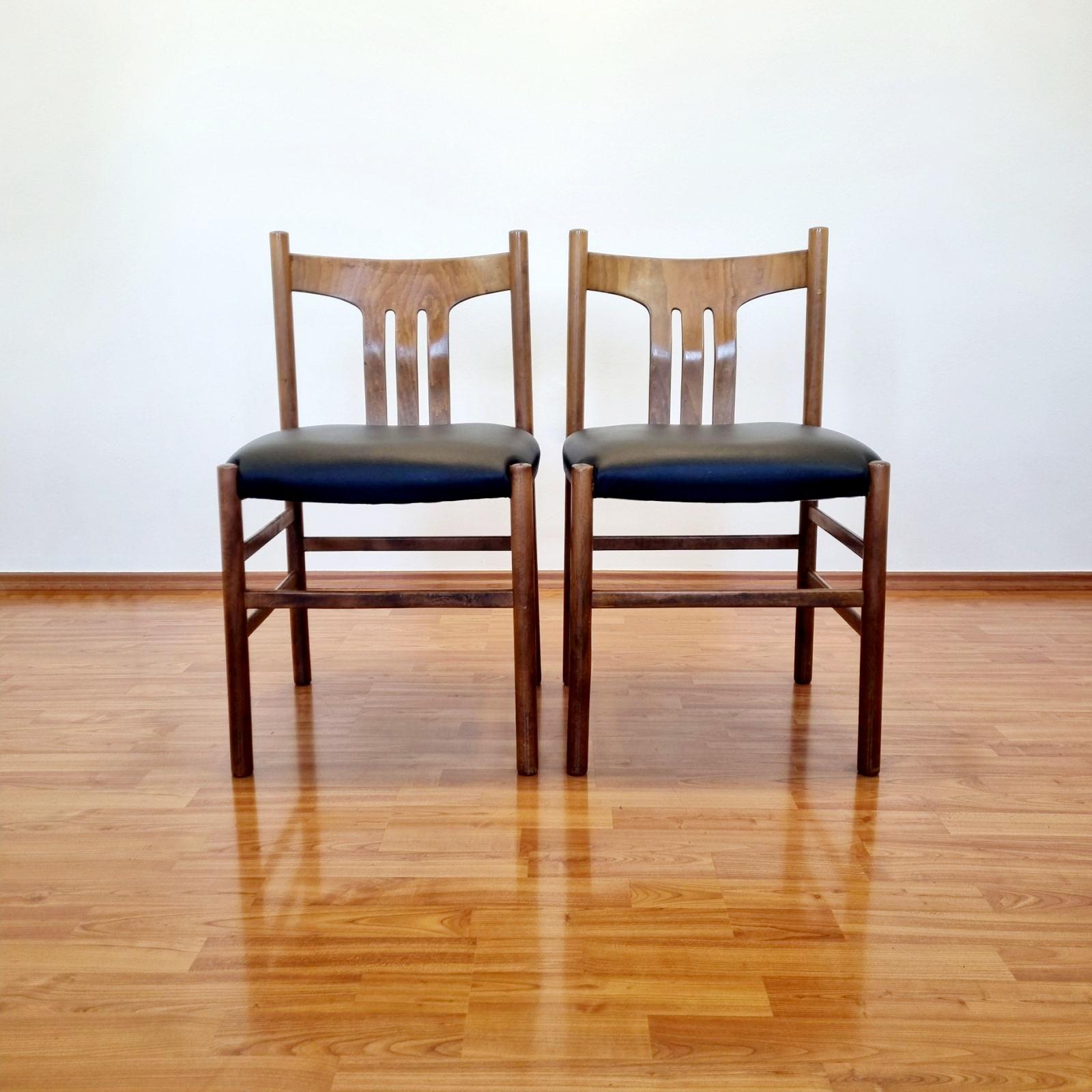 Satz von 4 skandinavischen Mid Century Esszimmerstühlen, Dänemark 60er Jahre im Angebot 1