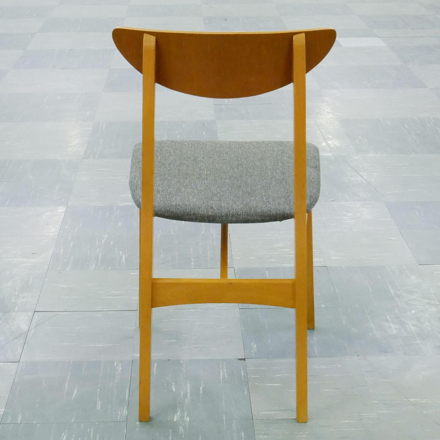 Set of 4 Scandinavian Midcentury Dining Chairs In Good Condition In Borås, SE