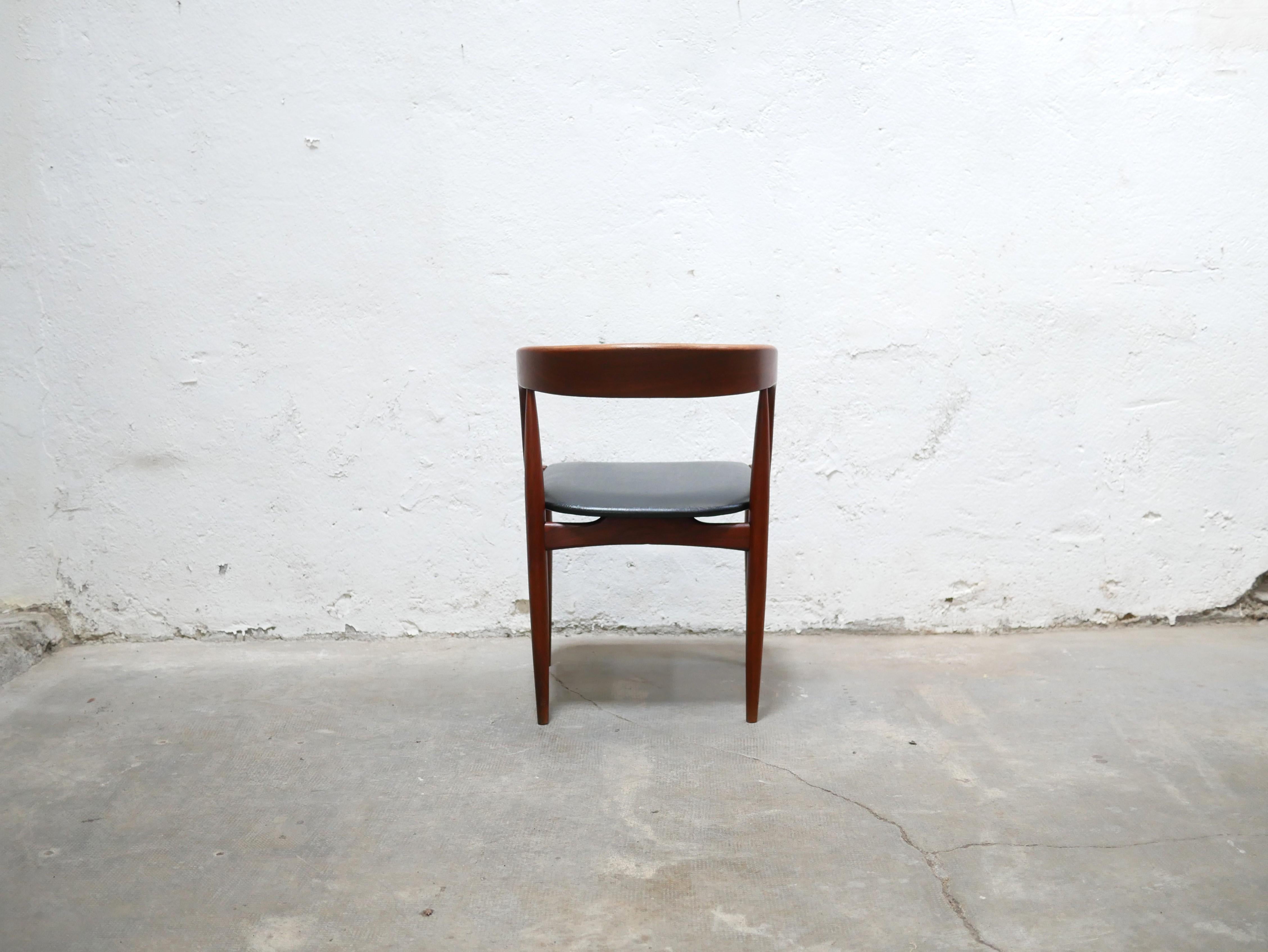 Set of 4 Scandinavian teak chairs by J. Andersen for Uldum Mobelfabrik For Sale 9