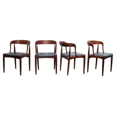 Set of 4 Scandinavian teak chairs by J. Andersen for Uldum Mobelfabrik