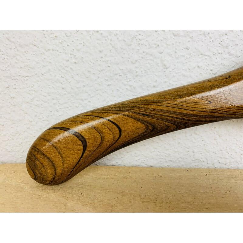 Scandinavo moderno Set di 4 appendiabiti scandinavi in legno, anni '60 in vendita