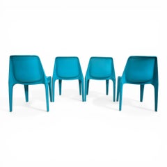 Set di 4 sedie da pranzo A Space di Schröder & Henzelmann, 1970