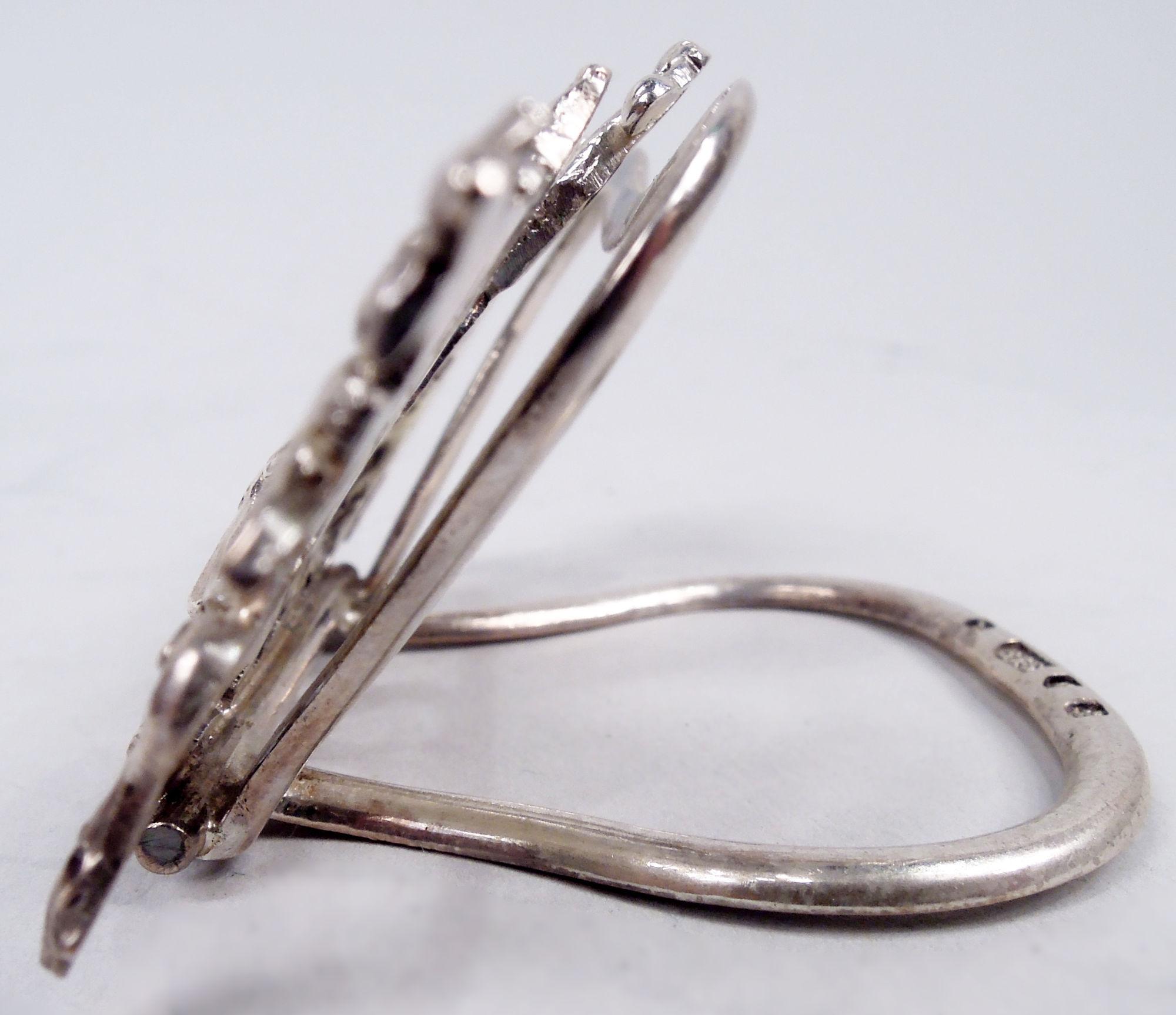 Sterling Silver Set of 4 Scottish Victorian Drumming Monkey Place Card Holders, 1899 For Sale