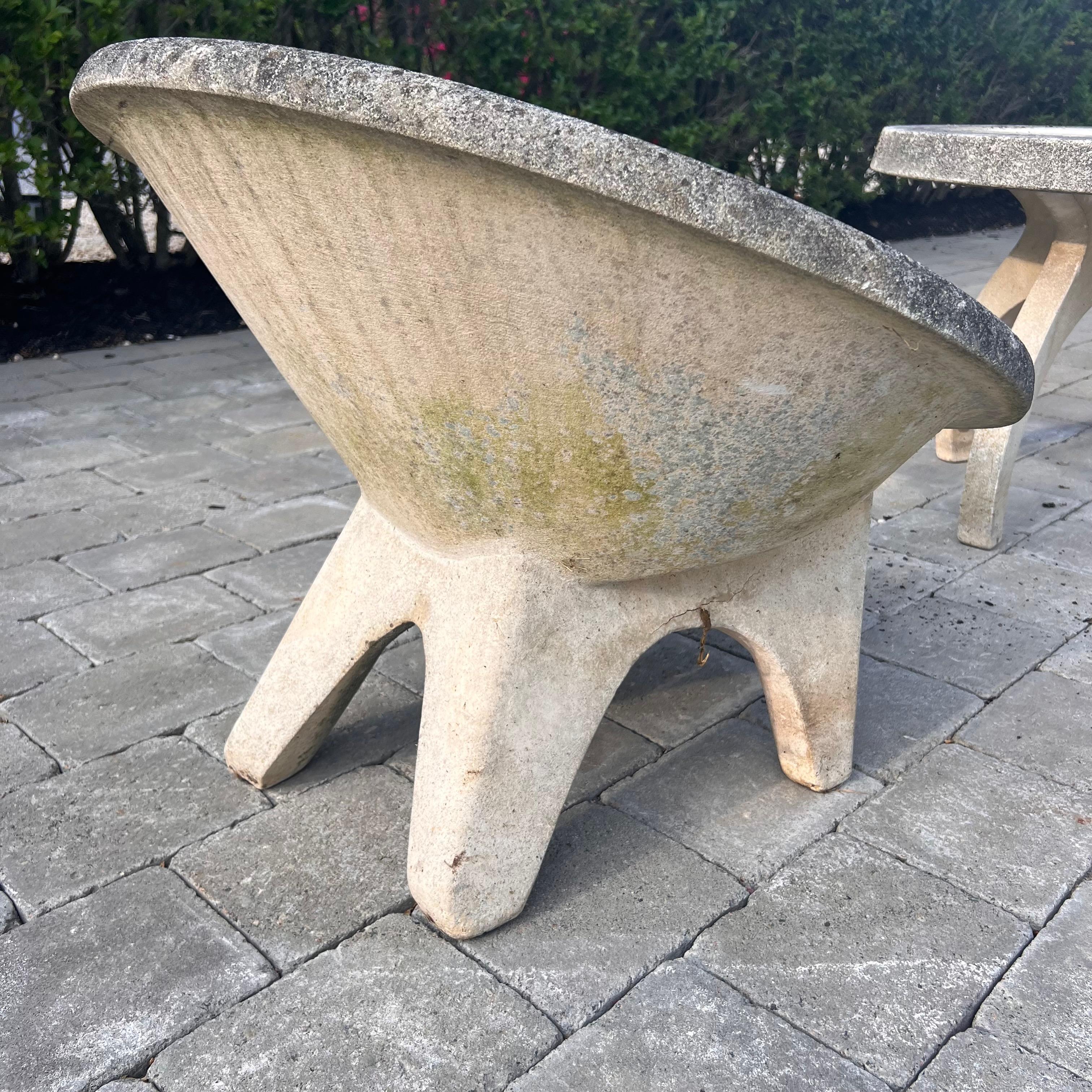 concrete hand chairs