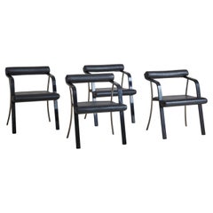 Set of 4 Sculptural Italian Dining Chairs