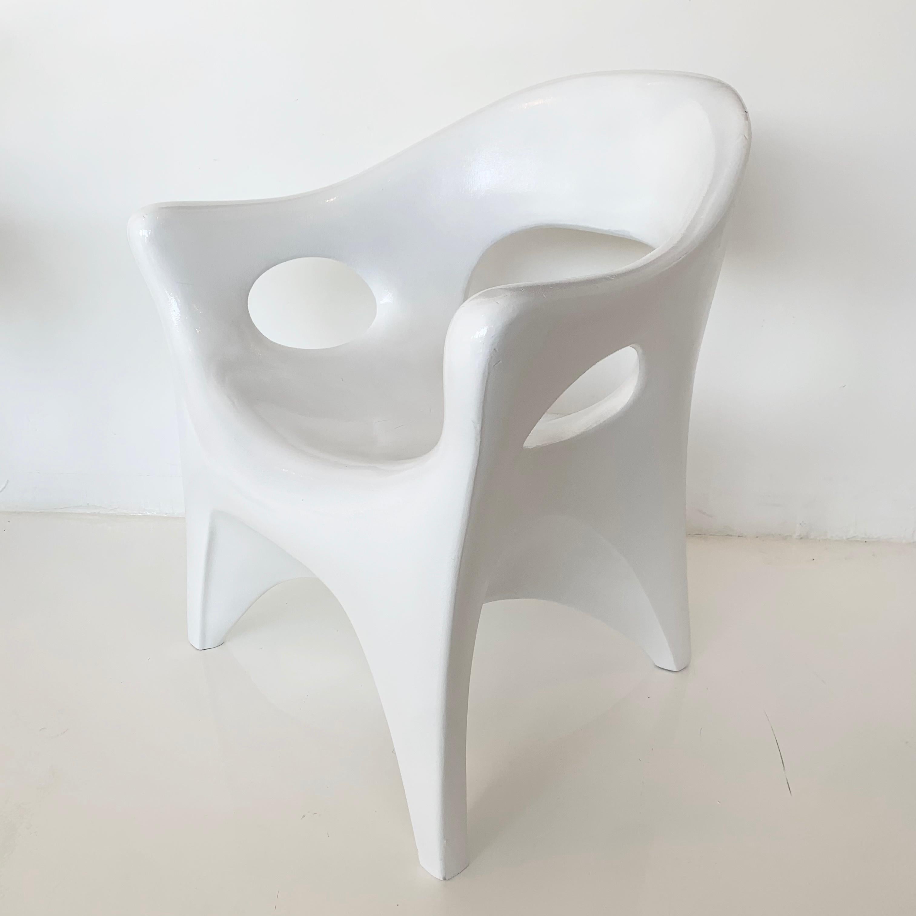 American Set of 4 Sculptural Plastic Chairs by John Gale, 1963 For Sale