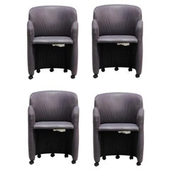 Set of 4 Sculptural Postmodern Dining Chairs John Macheroni