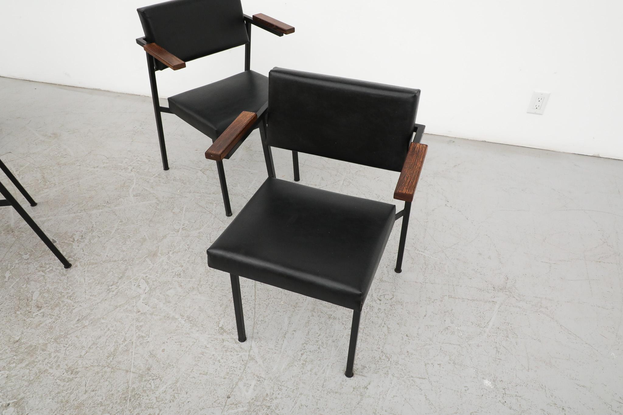 Ensemble de 4 chaises de salle à manger 'SE 69' de Martin Visser pour 't Spectrum 1959 Bon état - En vente à Los Angeles, CA