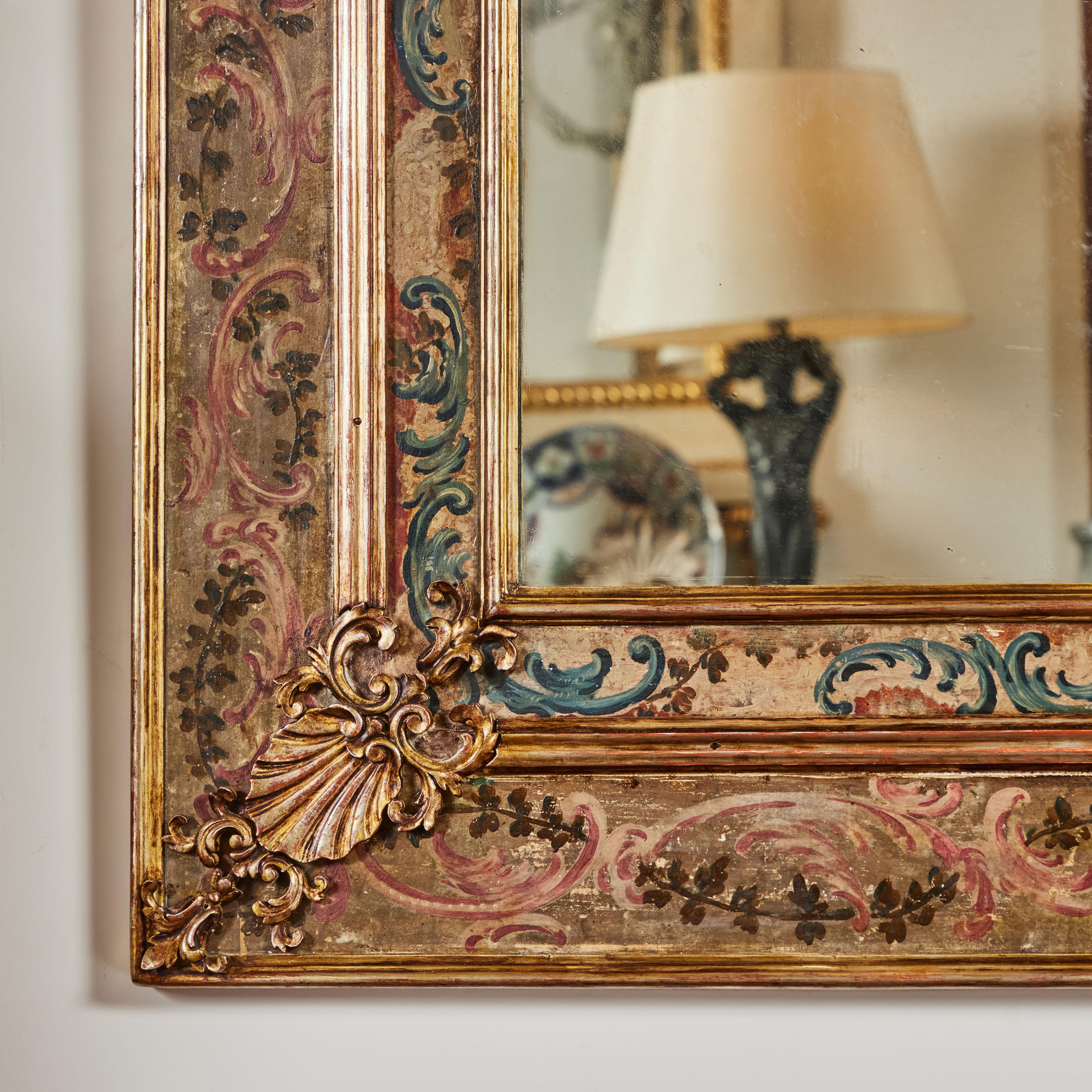 Set of 4 Season's Gilded and Painted Mirrors.    Sold Seperately For Sale 8