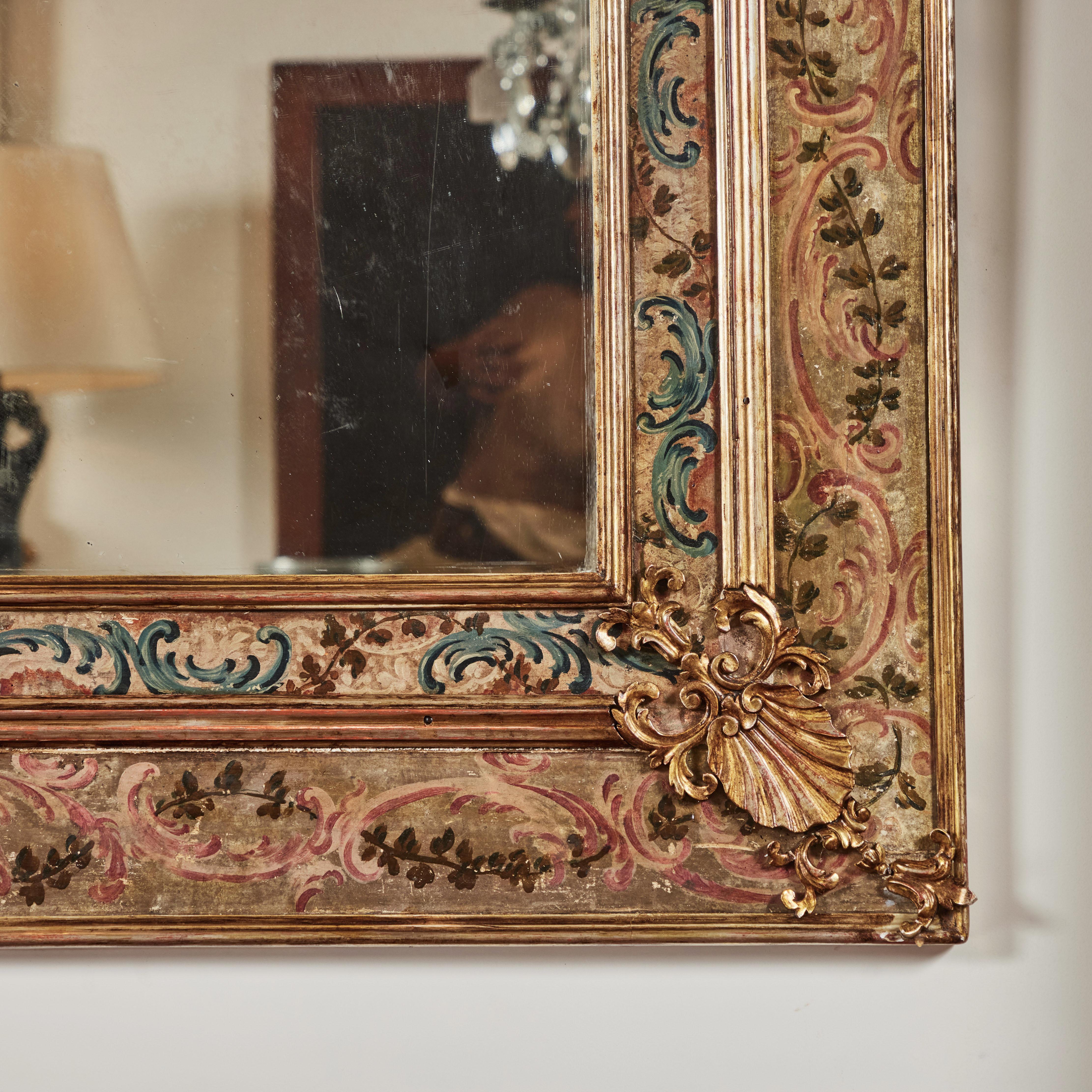 Ensemble de 4 miroirs Season's dorés et peints    Vendu séparément en vente 8
