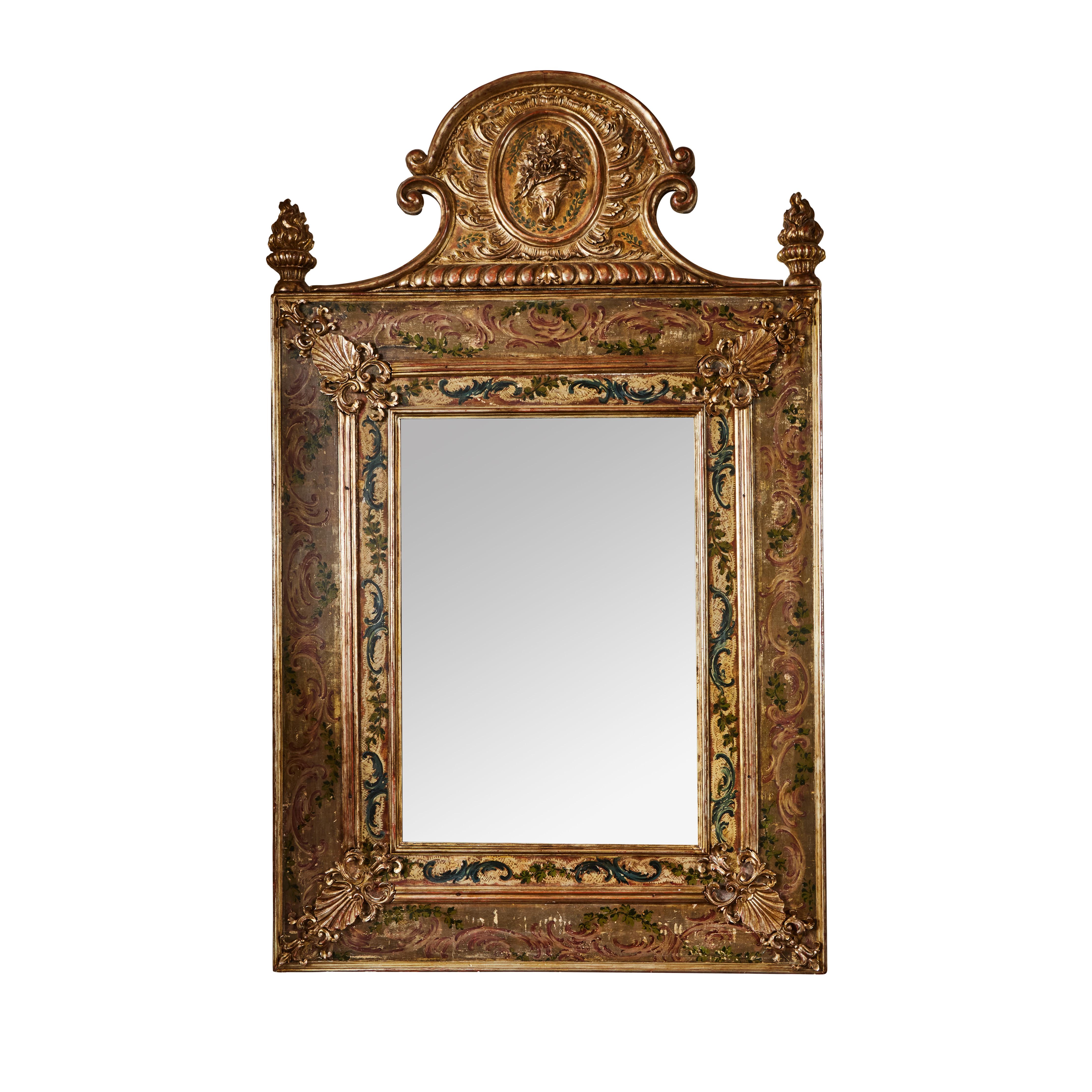 Set of 4 Season's Gilded and Painted Mirrors.    Sold Seperately For Sale 10