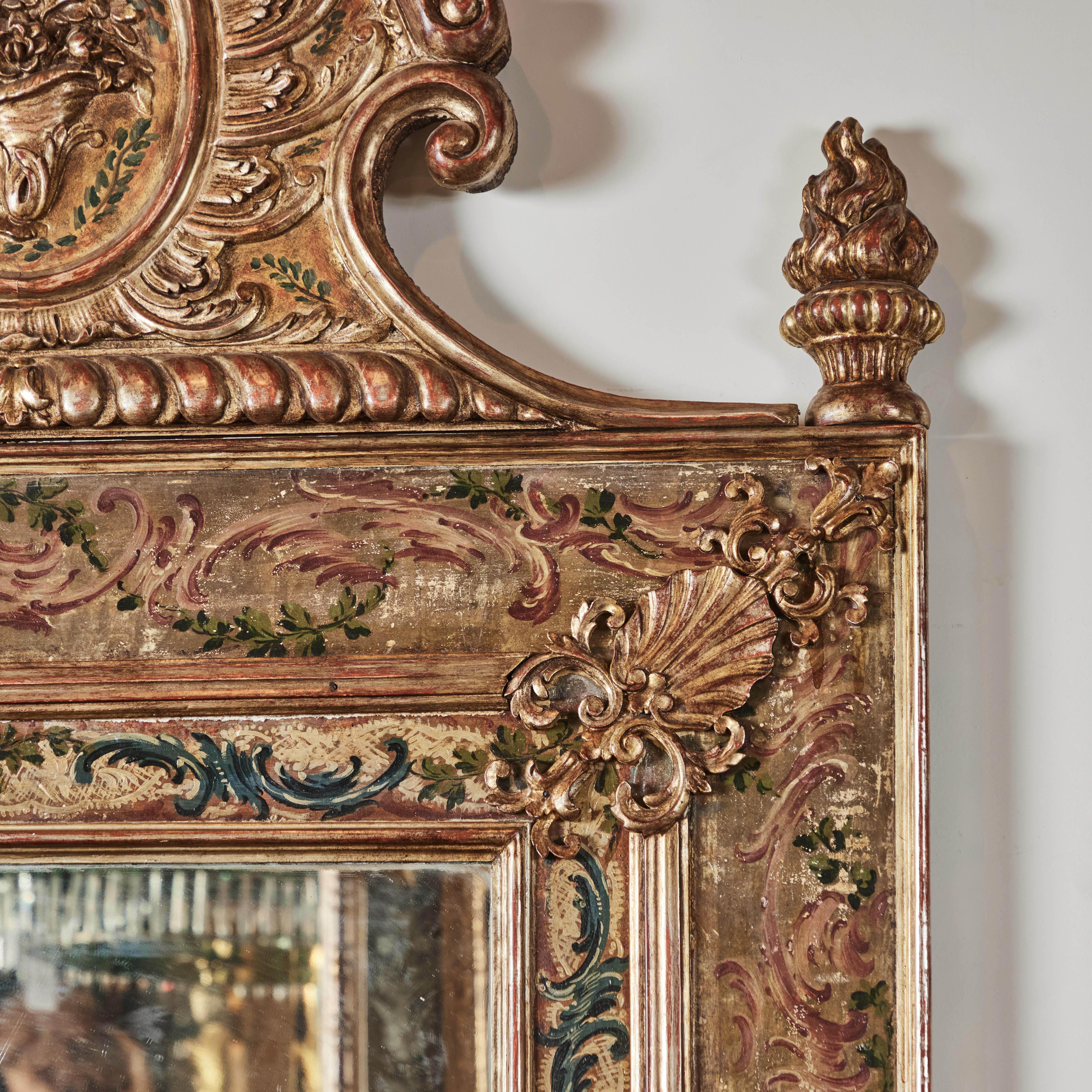 Ensemble de 4 miroirs Season's dorés et peints    Vendu séparément en vente 12