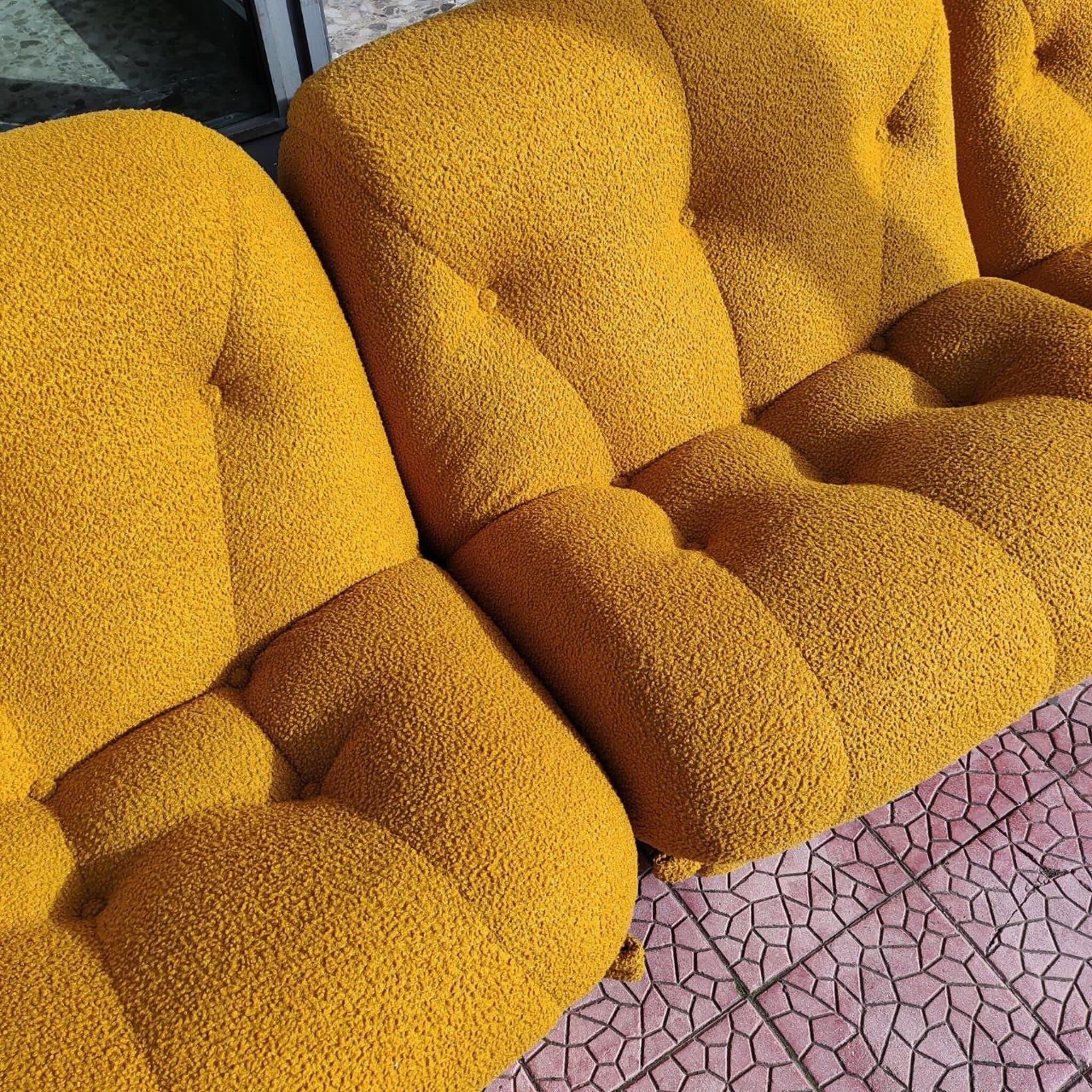 Set of 4 seater modular sofa Rino Maturi for Mimo Padova Nuvolone, Italy 70s For Sale 2