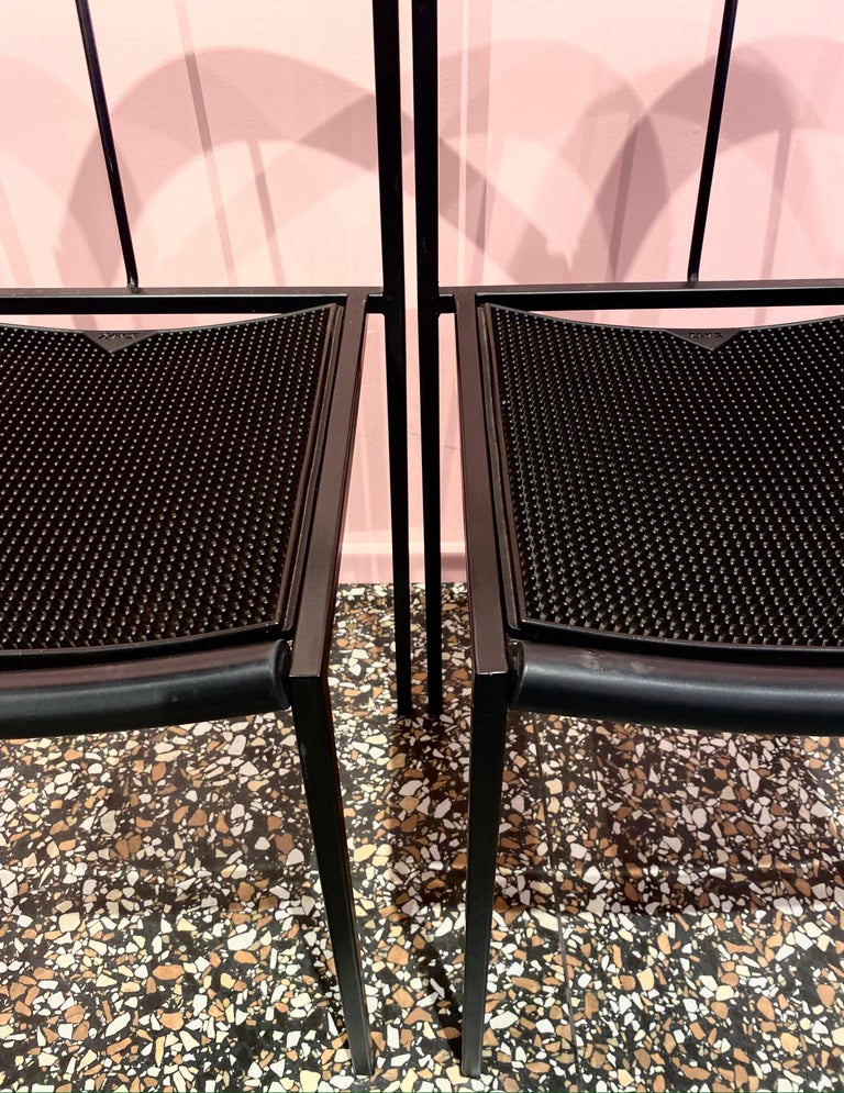 Set of 4 Sedia Chairs by Maurizio Peregalli for Zeus, Collection, 1984 ...