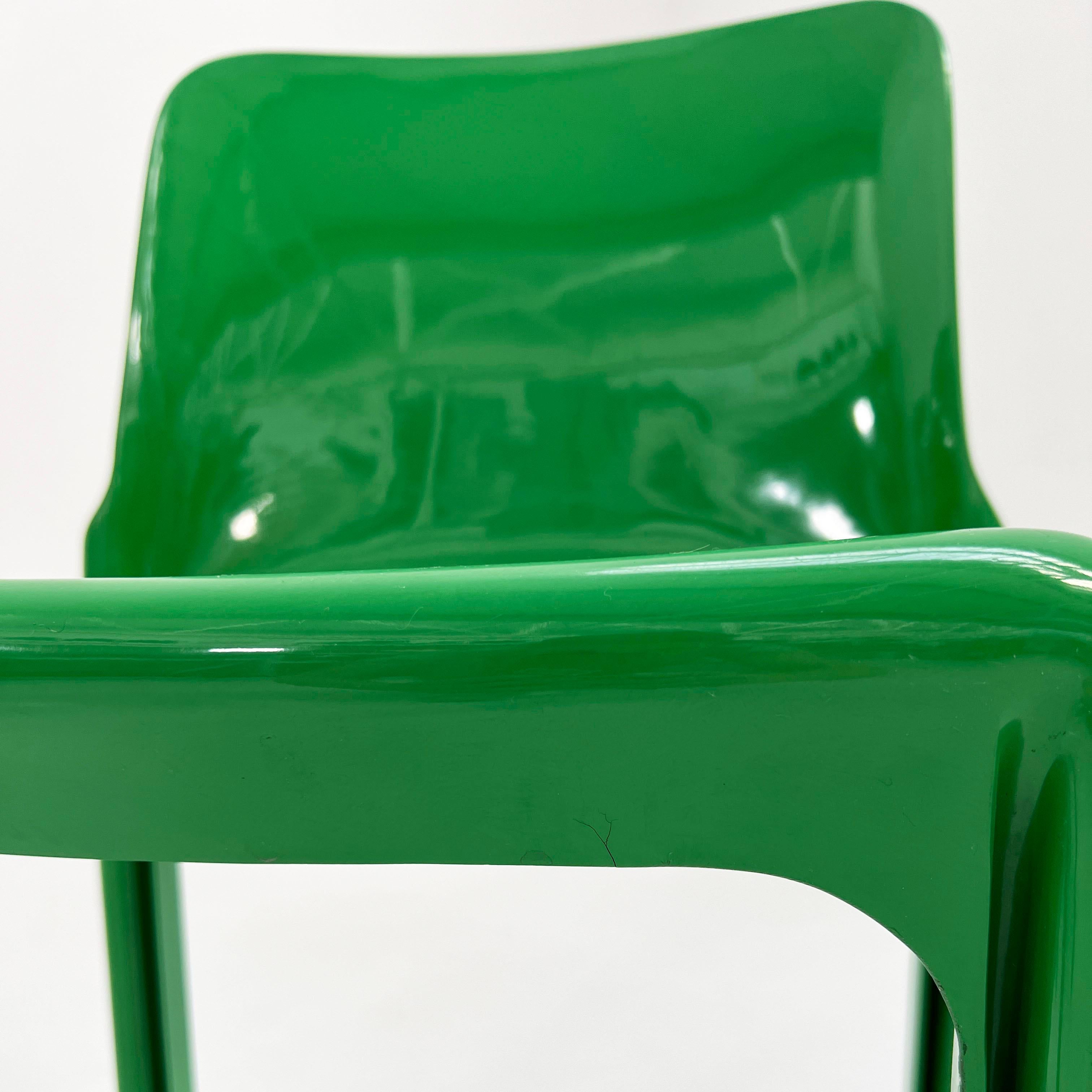 Plastica Set di 4 sedie Selene di Vico Magistretti per Artemide, anni '70