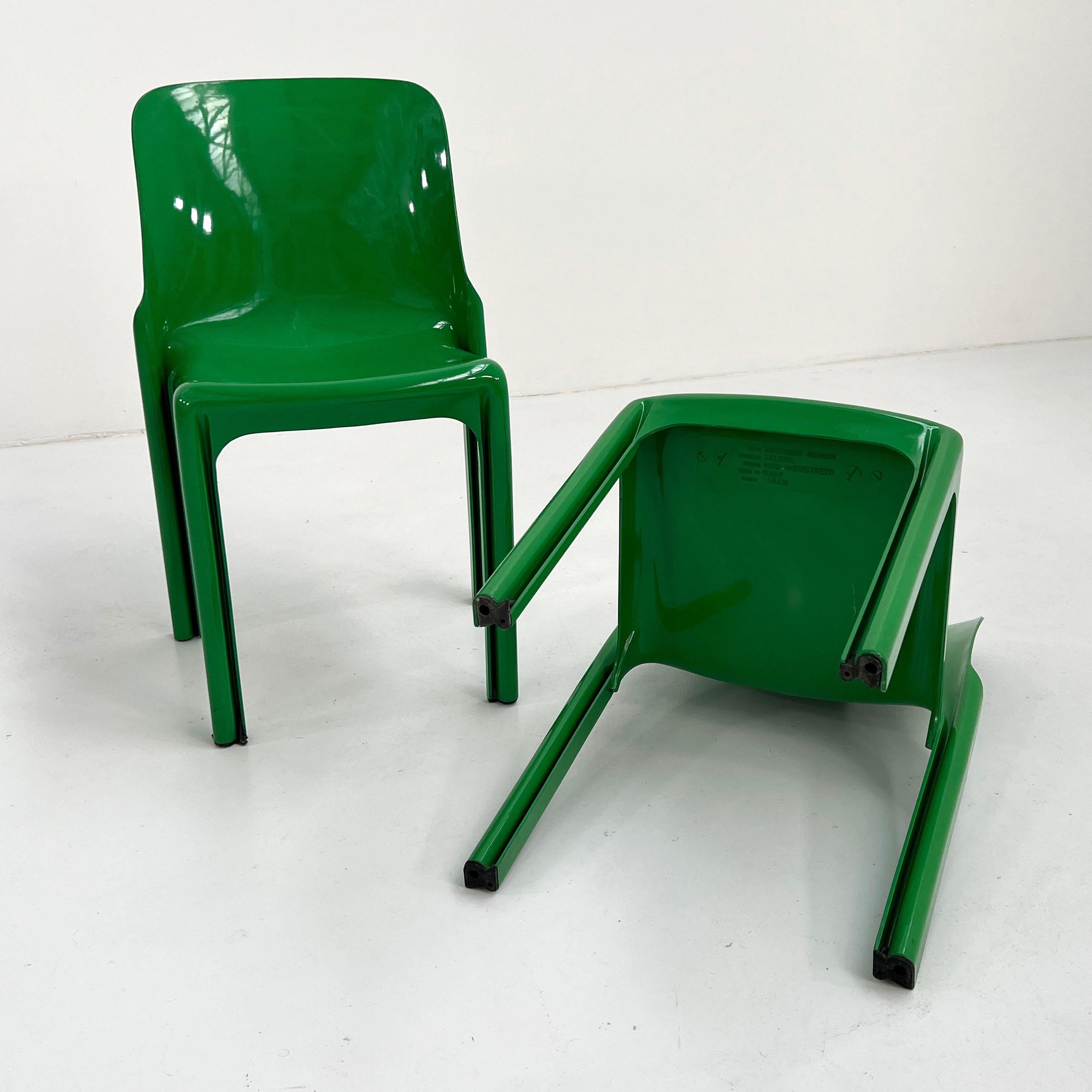 Set di 4 sedie Selene di Vico Magistretti per Artemide, anni '70 1
