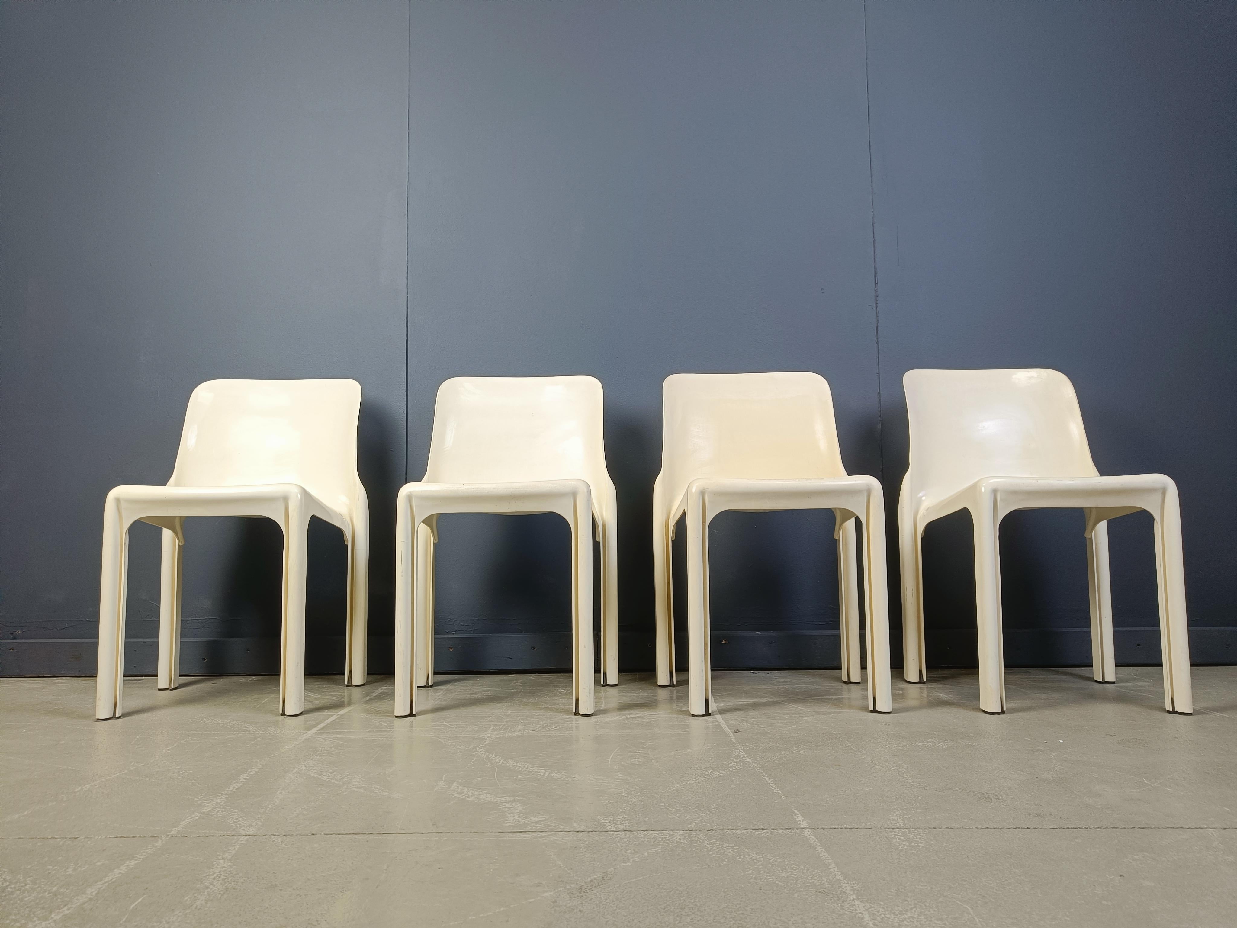 Set di 4 sedie da pranzo Selene di Vico Magistretti per Artemide, anni '70 in vendita 1