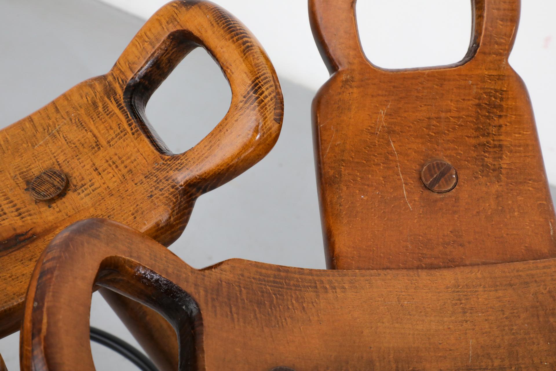Ensemble de 4 tabourets de bar espagnols Marbella de style Sergio Rodrigues, par Confonorm en vente 6