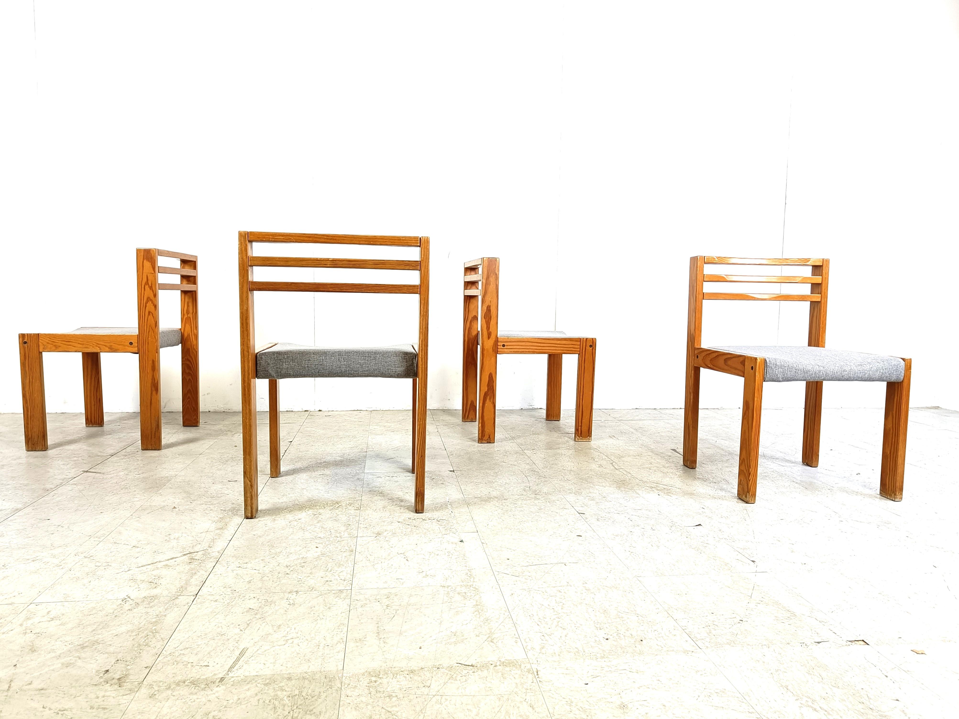 Set of 4 SG 1200 dining chairs by Cees Braakman for Pastoe, 1970s  For Sale 2