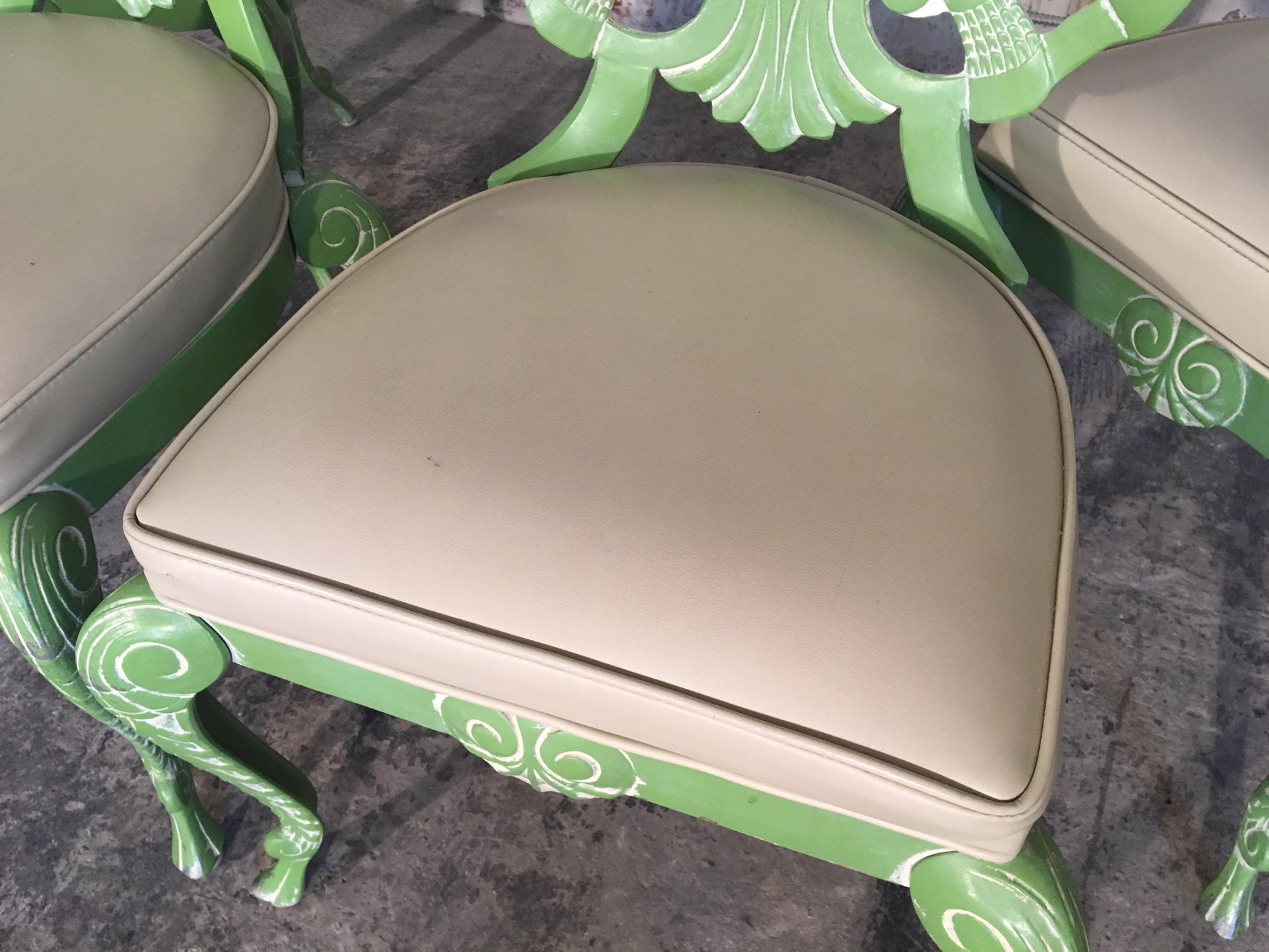 Set of 4 Shell Back Grotto Chairs in Cast Aluminium by Brown Jordan 3