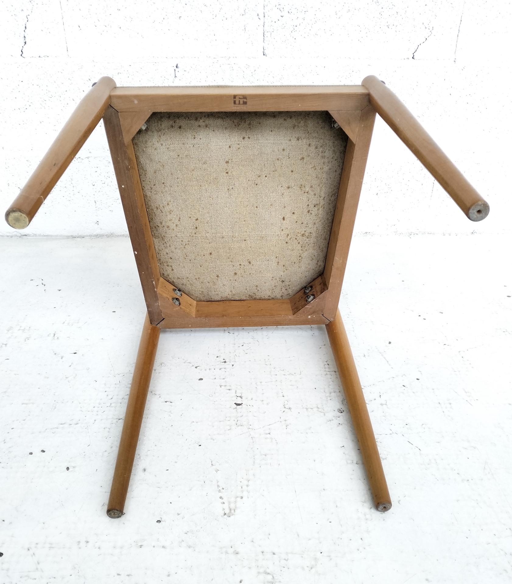 Ensemble de 4 chaises d'appoint attribuées à Gio Ponti pour Reguitti 50's en vente 2