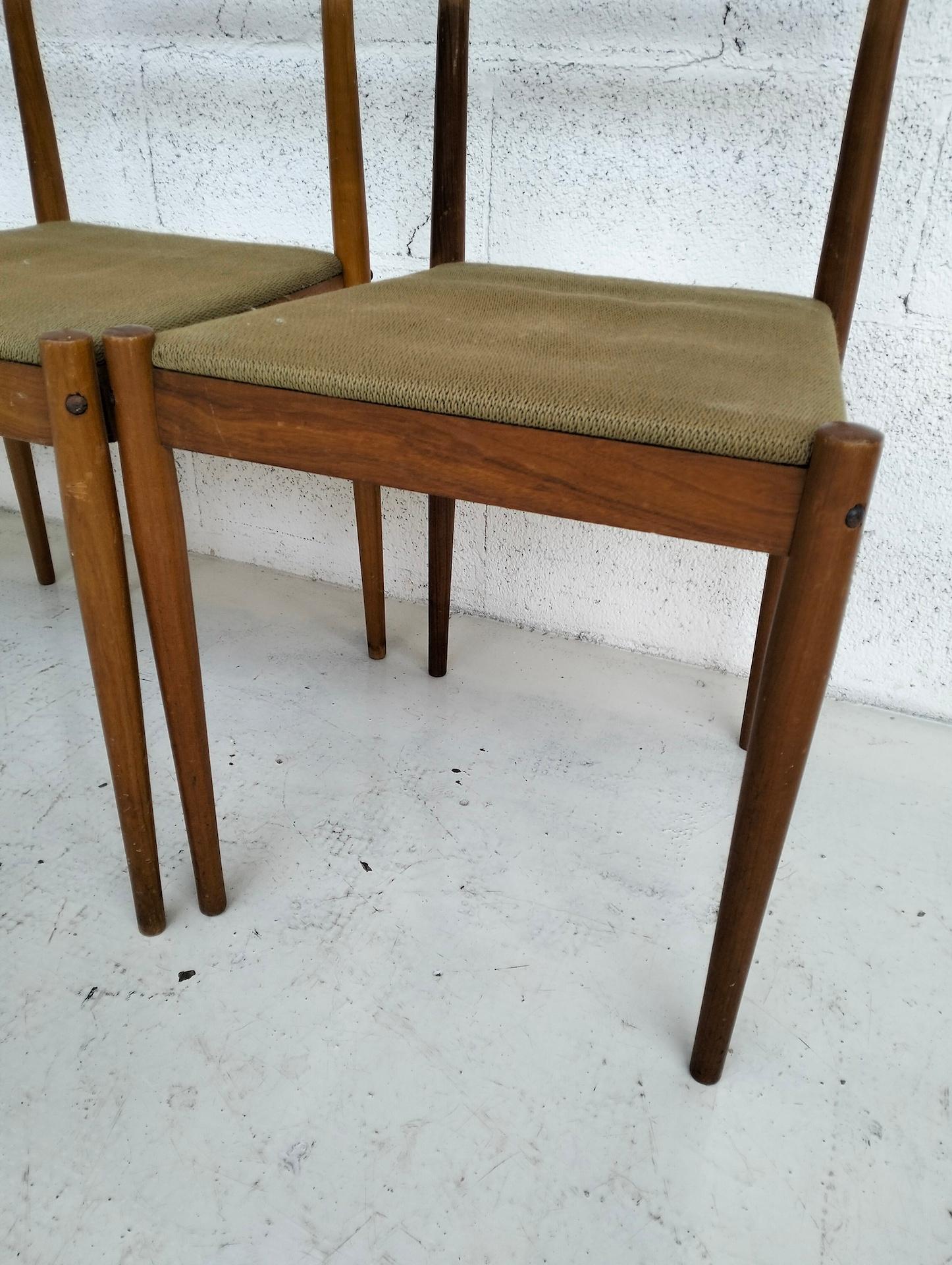 Ensemble de 4 chaises d'appoint attribuées à Gio Ponti pour Reguitti 50's en vente 3