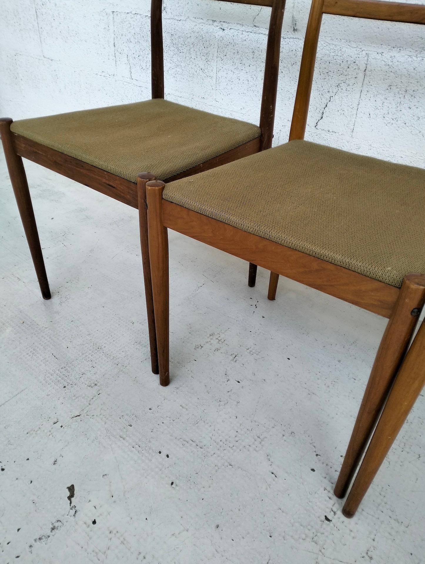 Ensemble de 4 chaises d'appoint attribuées à Gio Ponti pour Reguitti 50's en vente 4