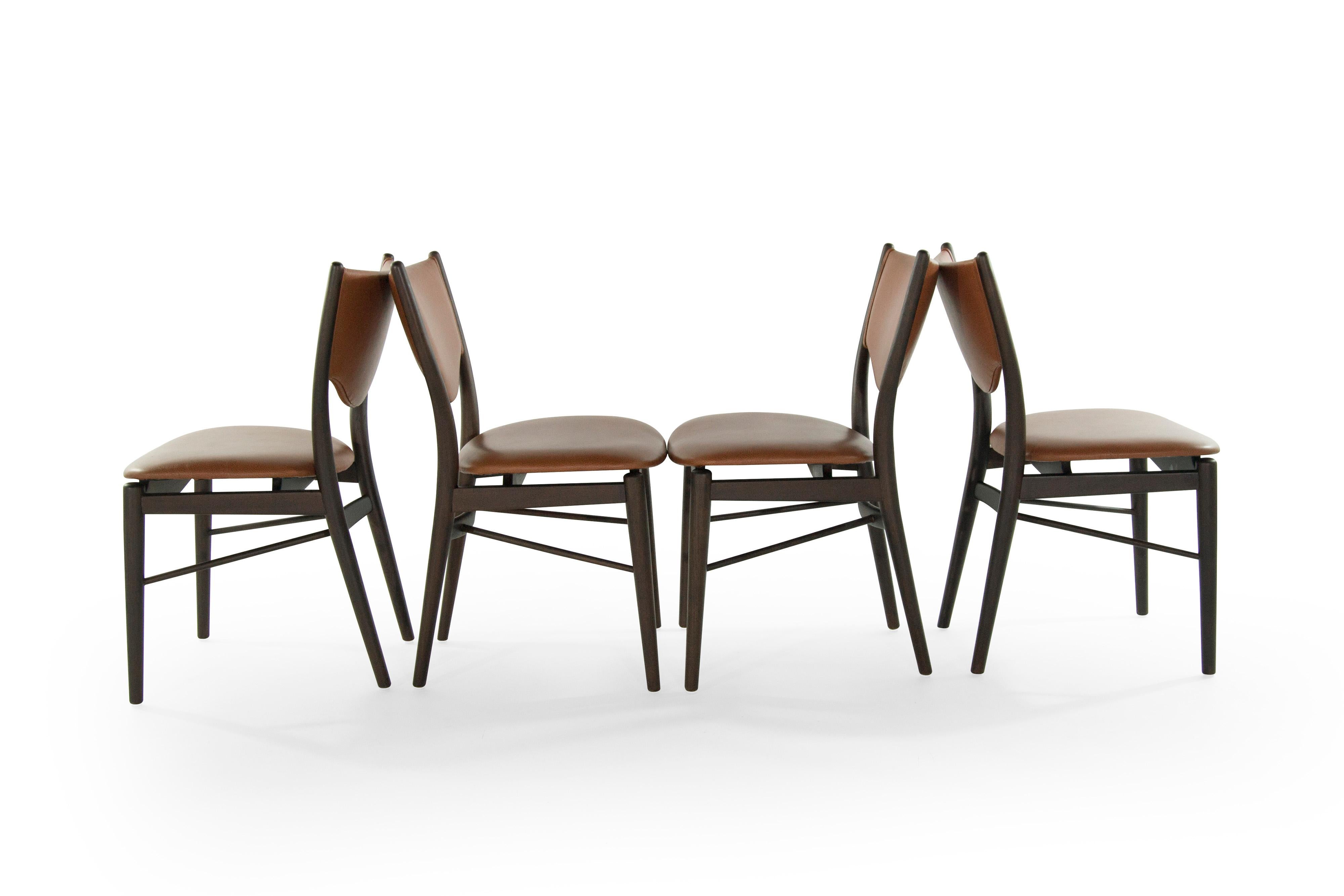 Danish Set of 4 Side Chairs by Finn Juhl for Bovirke Model BO-63, 1952