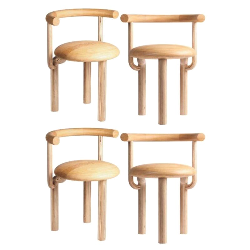 Set of 4, Sieni Chairs by Made By Choice For Sale