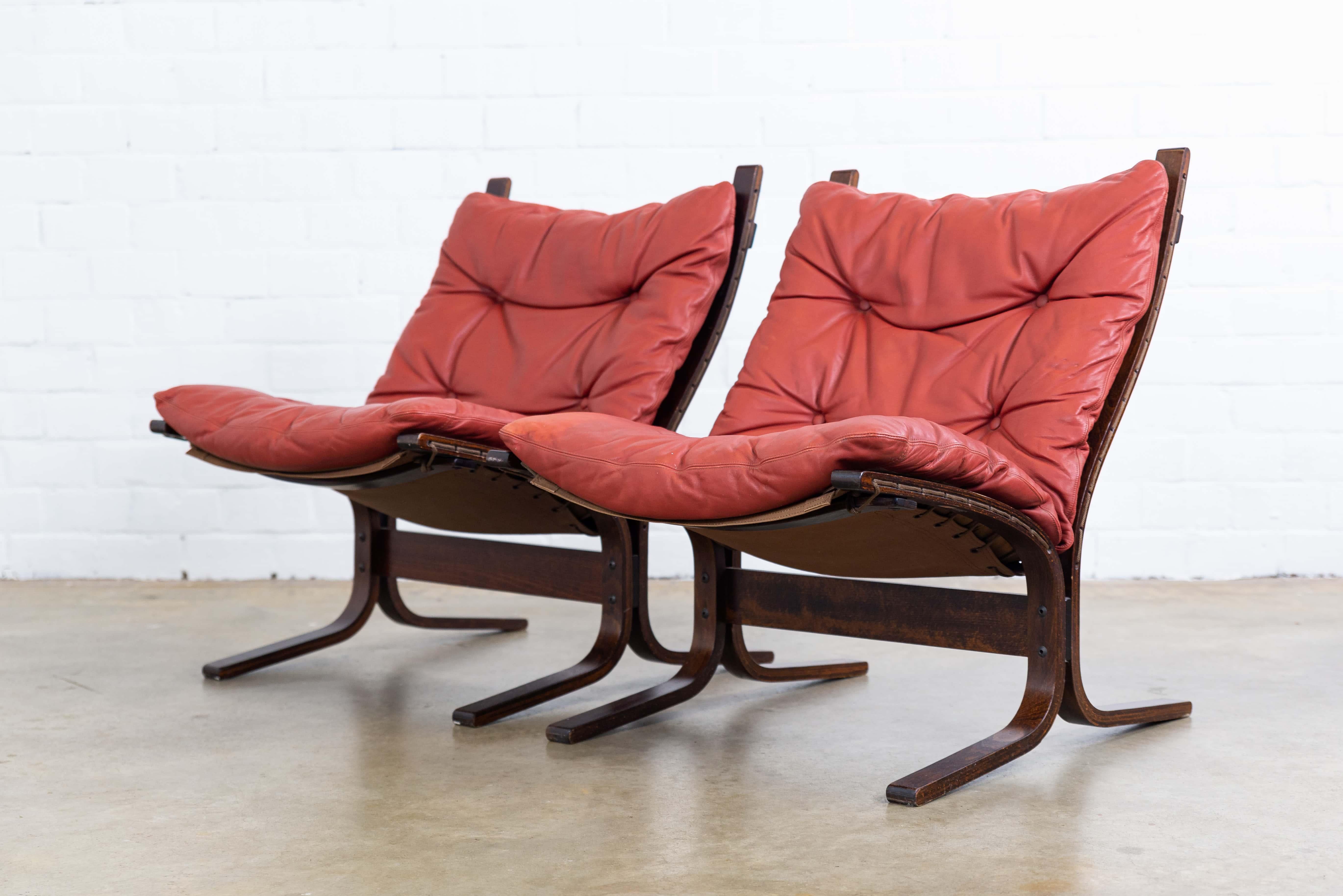 Set of 4 Siesta Chairs by Ingmar Relling for Westnofa, 1960s In Good Condition In Wijnegem, Antwerpen