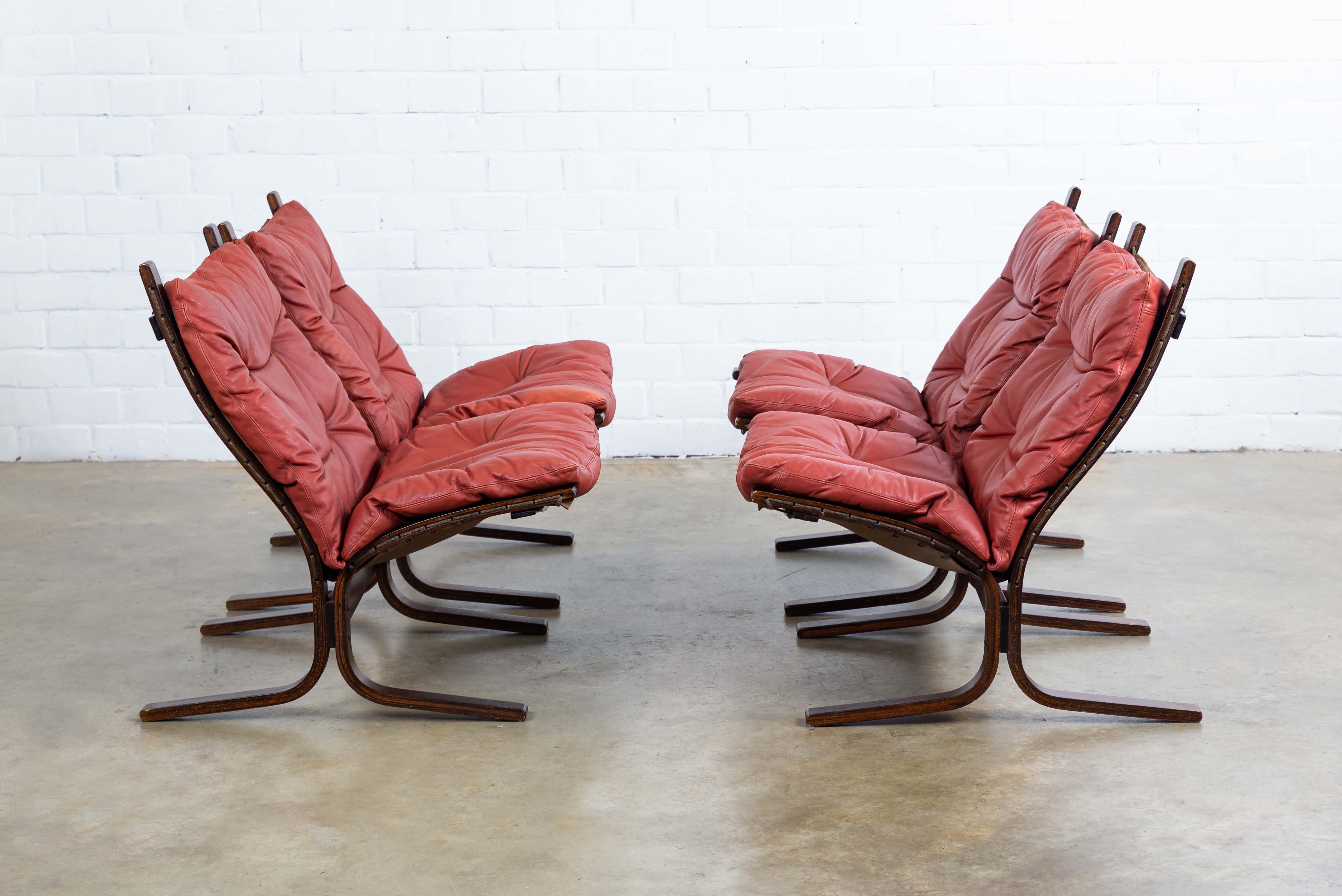 Set of 4 Siesta Chairs by Ingmar Relling for Westnofa, 1960s 1