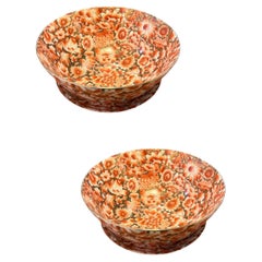 Set of 4 Signed Chinese Hand Painted Porcelain Bowls