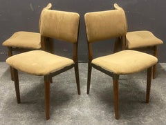 Satz von 4 signierten eugenio gerli S82 Stühlen von tecno