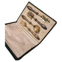 Antique Set of 4 old Cutlery in Box