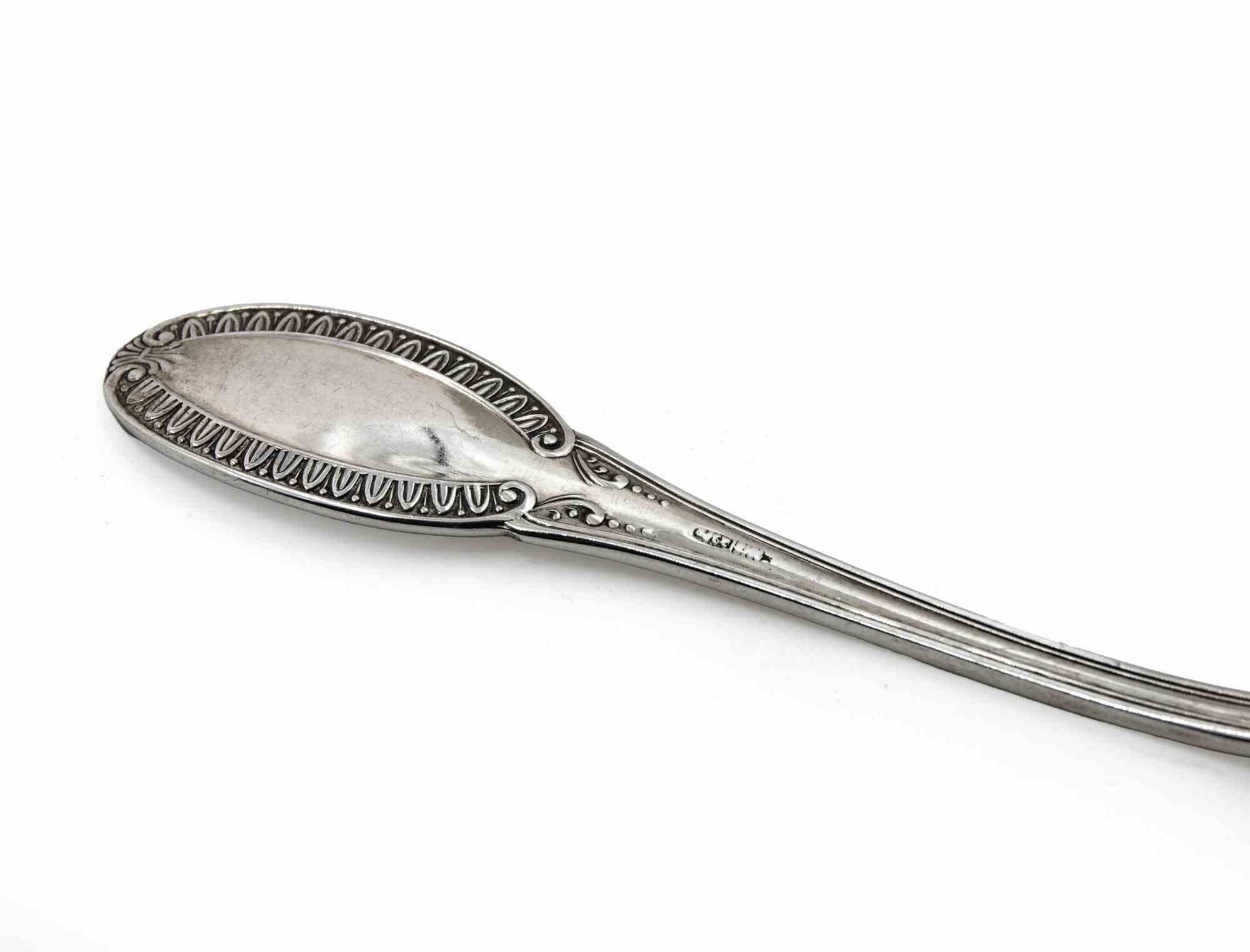 20ième siècle Ensemble de 4 fourchettes à poisson en argent, Italie, milieu du 20e siècle en vente