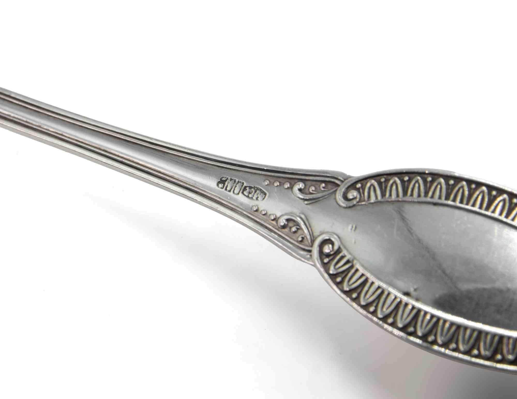 Ensemble de 4 fourchettes à poisson en argent, Italie, milieu du 20e siècle en vente 1