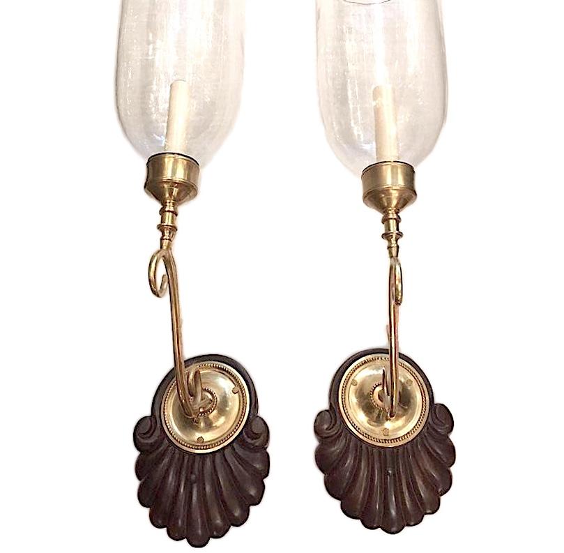 Hand-Carved Set of Single Light Anglo-Indian Sconces, Sold in Pairs For Sale