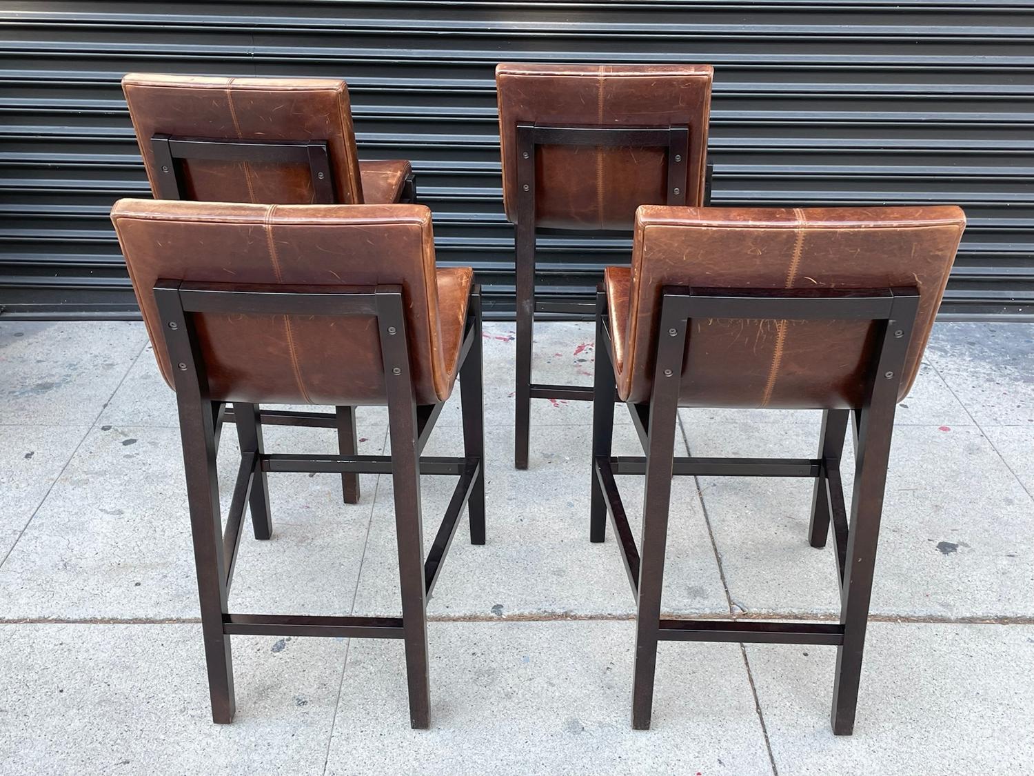 Set of 4 Sirene Counter Stools by Holly Hunt 3