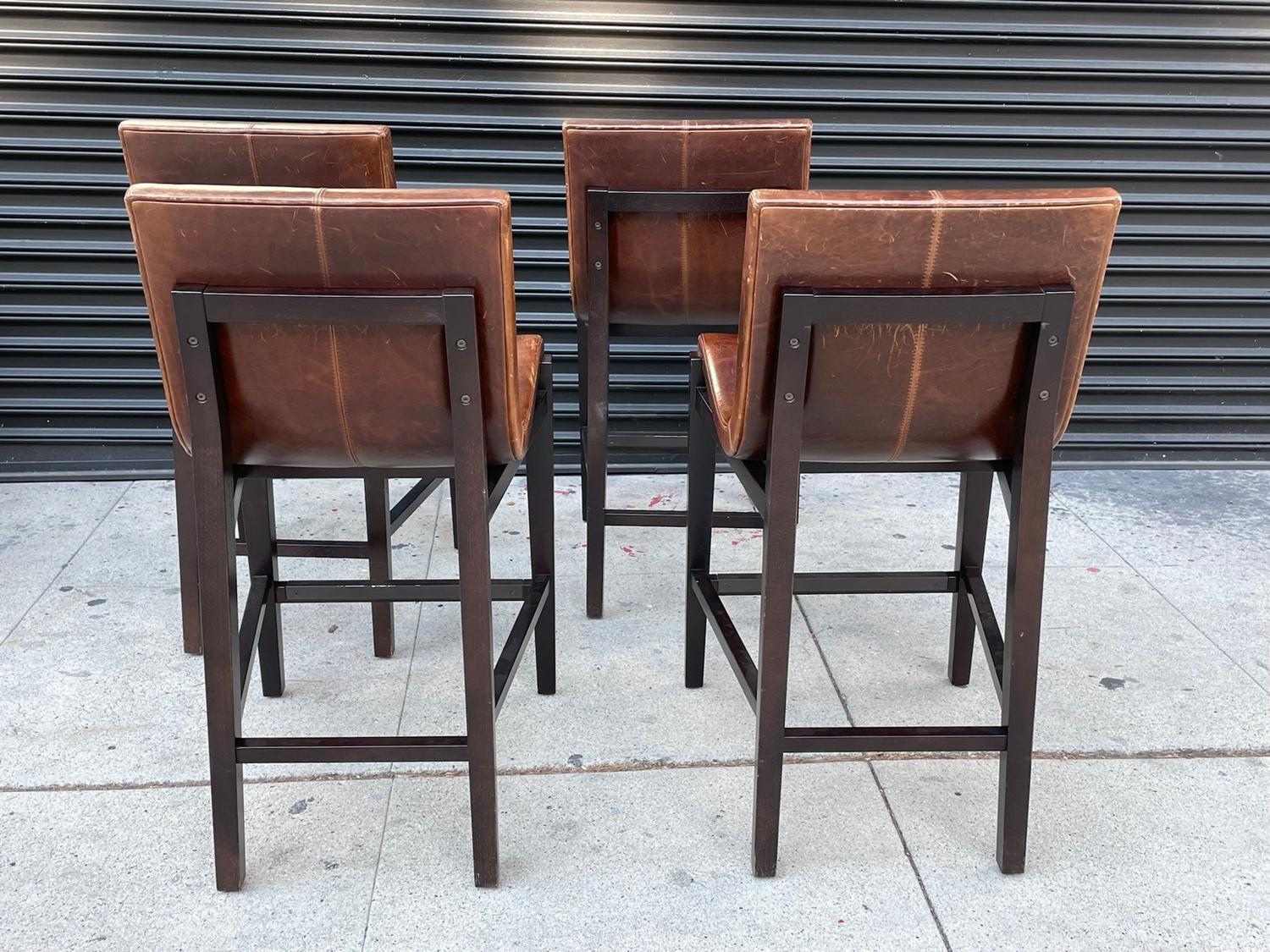 Set of 4 Sirene Counter Stools by Holly Hunt 4
