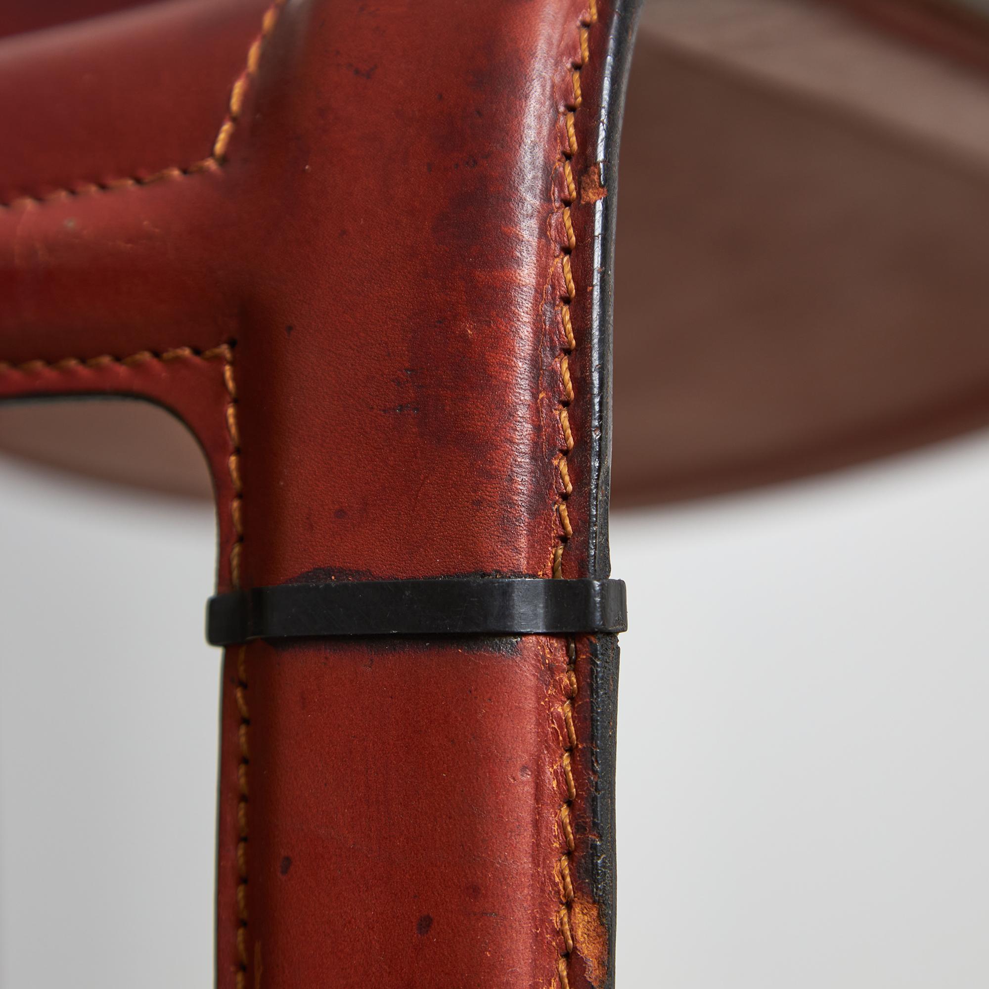 Set di 4 sedie Sistina Strap Chair di Tito Agnoli per Matteo Grassi, anni '80 in vendita 12
