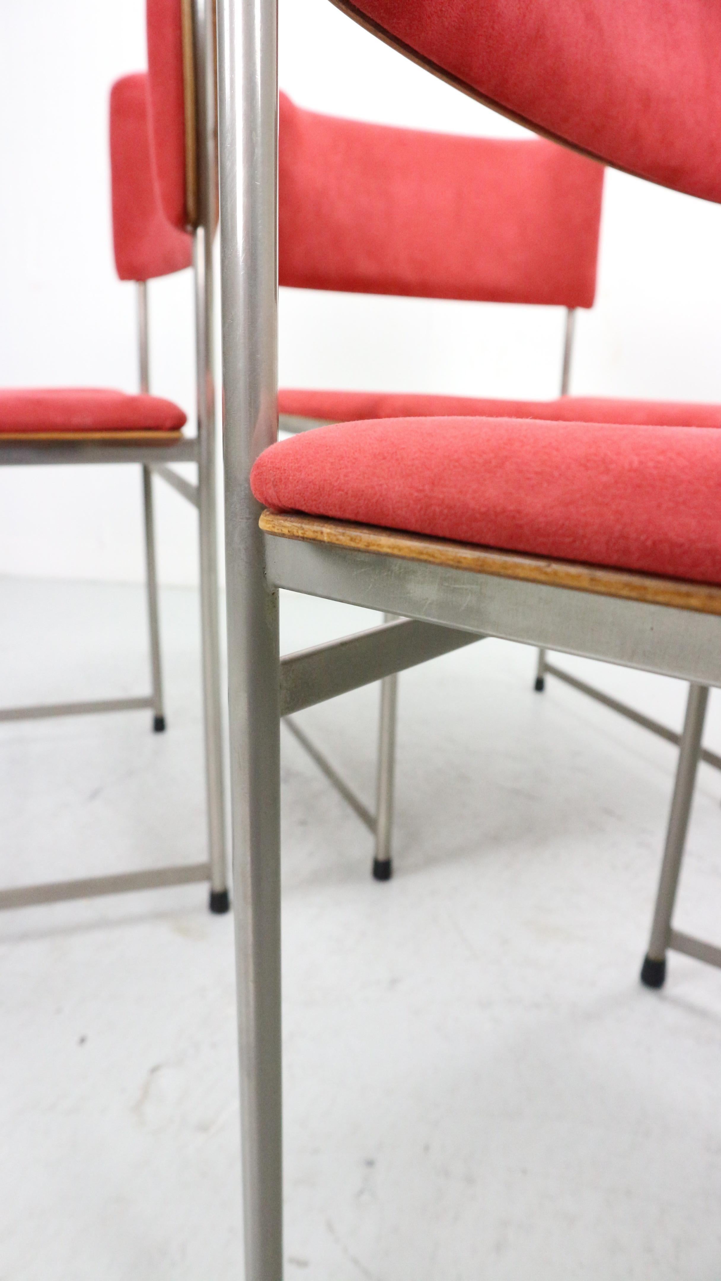 Set of 4 SM08 dining chairs by Cees Braakman for Pastoe, Netherlands 1960s For Sale 12
