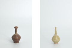 Lot de 4 petits vases en grès brun de collection The Moderns MODERNITY
